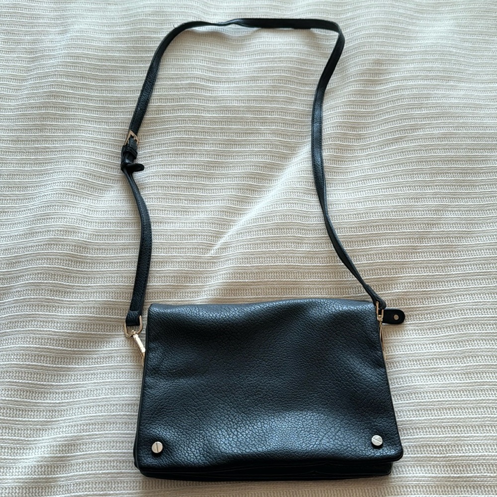 Casual Black Cross-body Purse